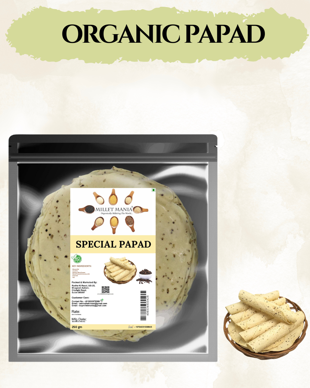 Organic Papad