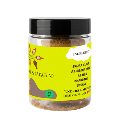 Millet Cookies of Bilona Ghee - Ajwain (90g)