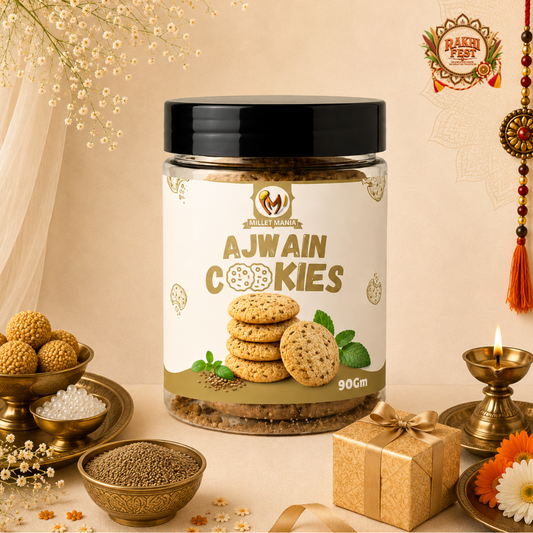 Millet Cookies of Bilona Ghee - Ajwain (90g)