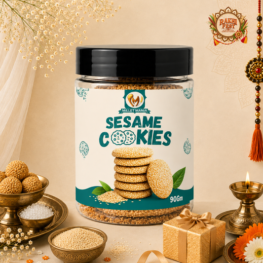 Millet Cookies of Bilona Ghee - Sesame (Til) (90g)