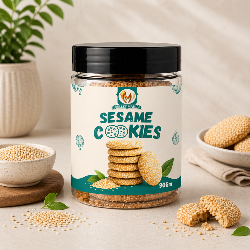 Millet Cookies of Bilona Ghee - Sesame (Til) (90g)