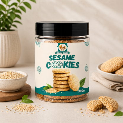 Millet Cookies of Bilona Ghee - Sesame (Til) (90g)