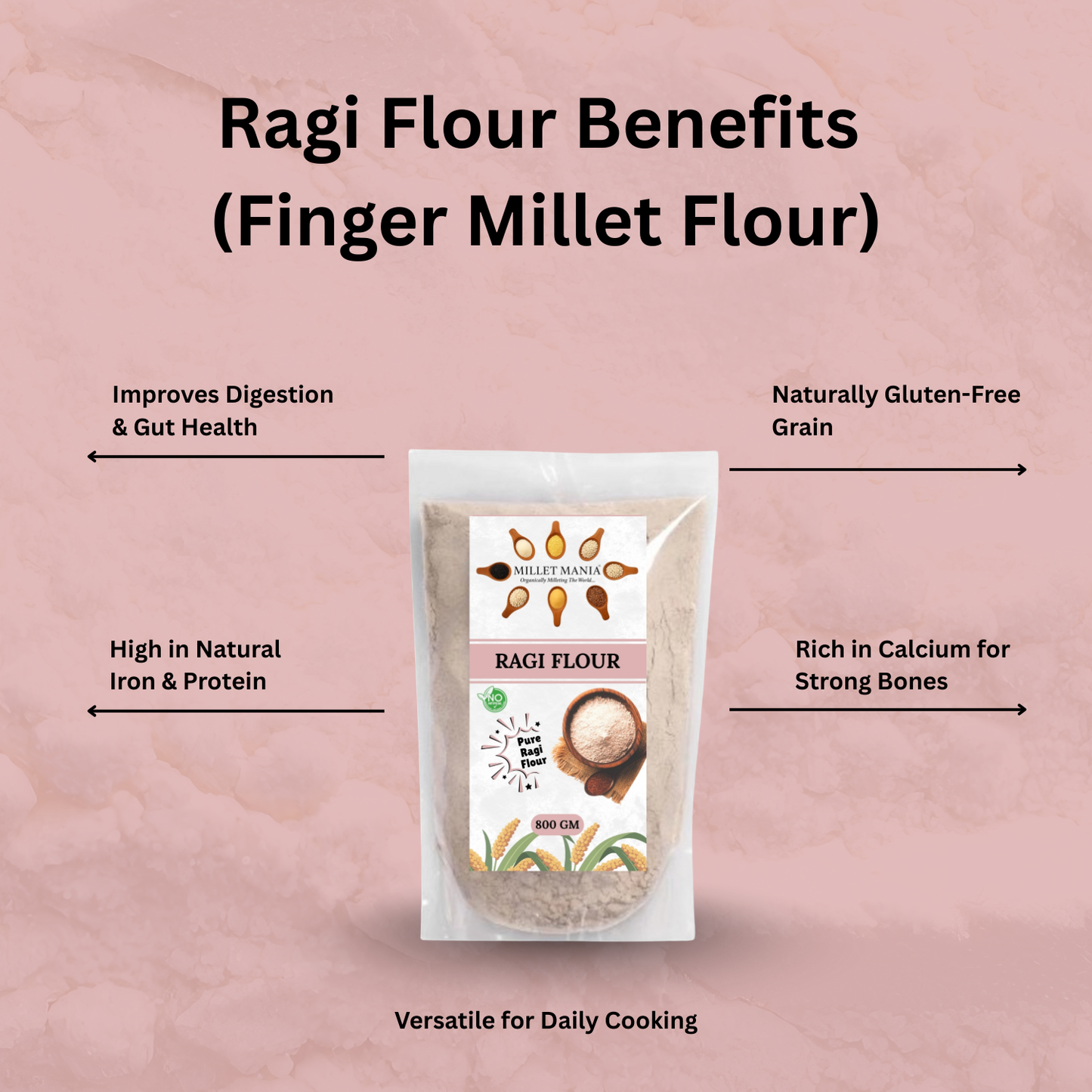 Ragi Flour (Finger Millet Flour) (500g)