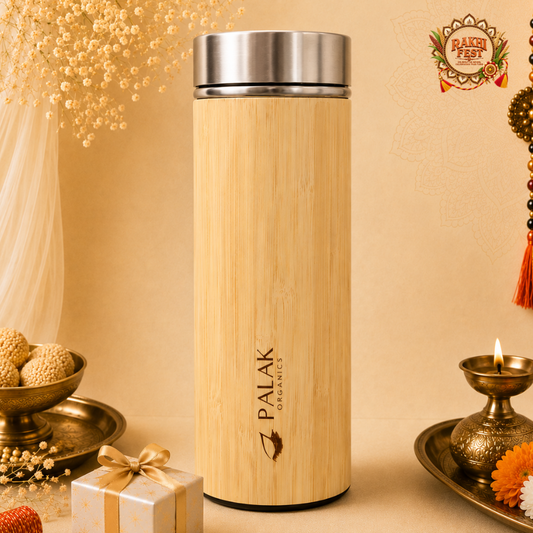 Bamboo Steel Water Bottle