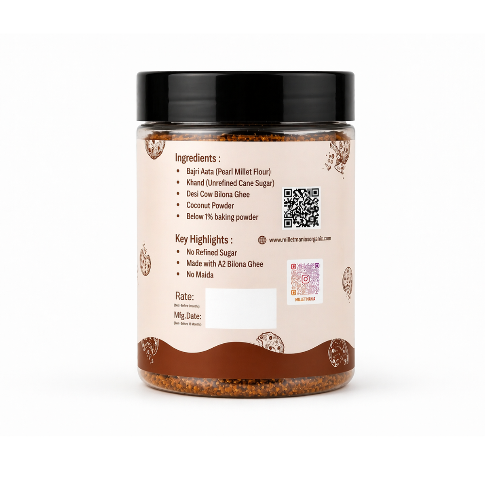 Millet Cookies of Bilona Ghee - Coconut (90g)