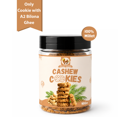 Millet Cookies of Bilona Ghee - Cashew (90g)