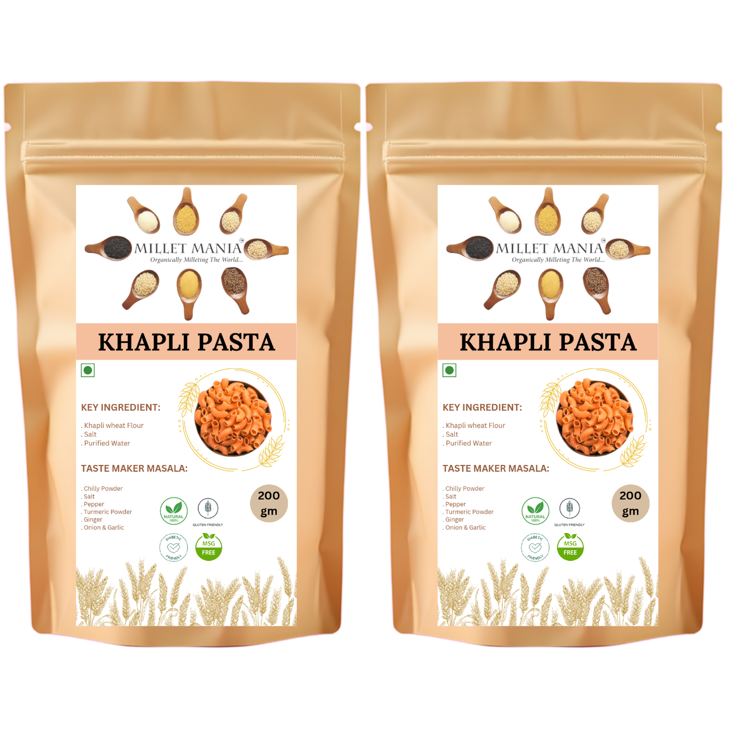 Khapli Wheat  Macaroni Pasta (200g)