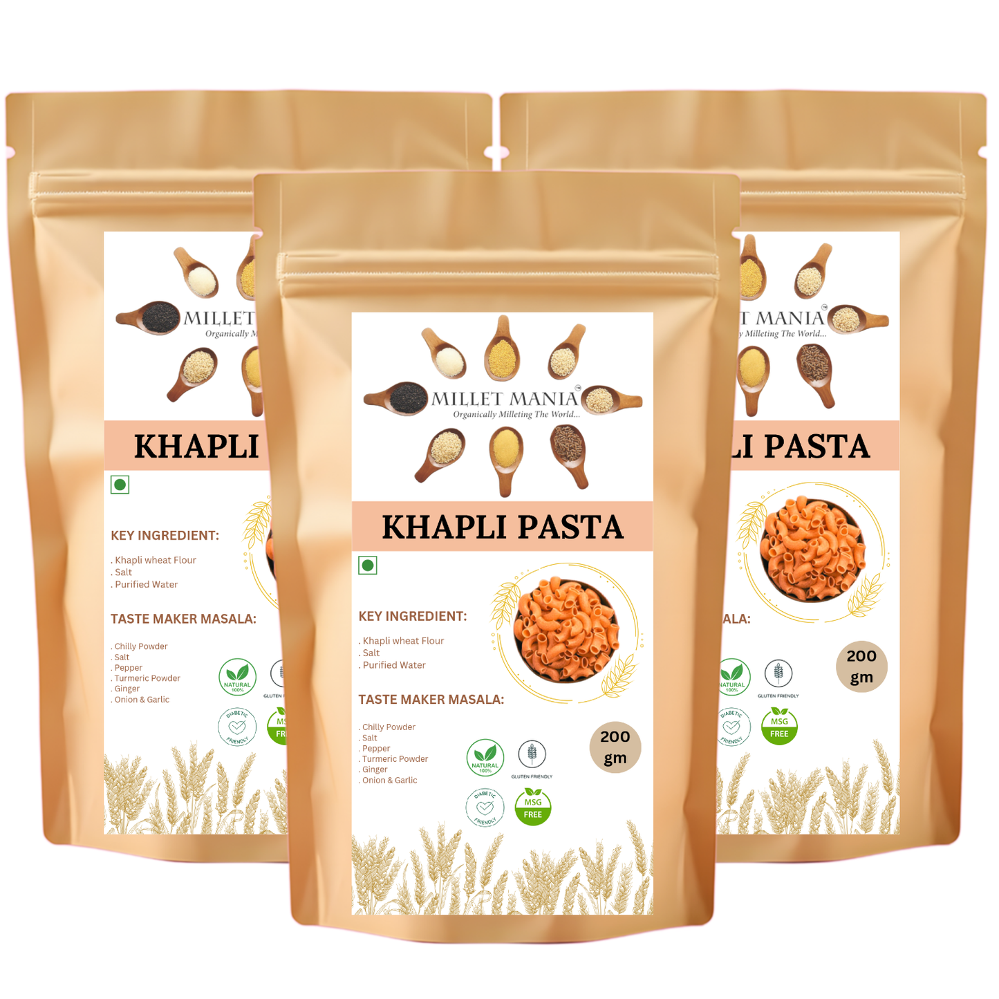 Khapli Wheat  Macaroni Pasta (200g)