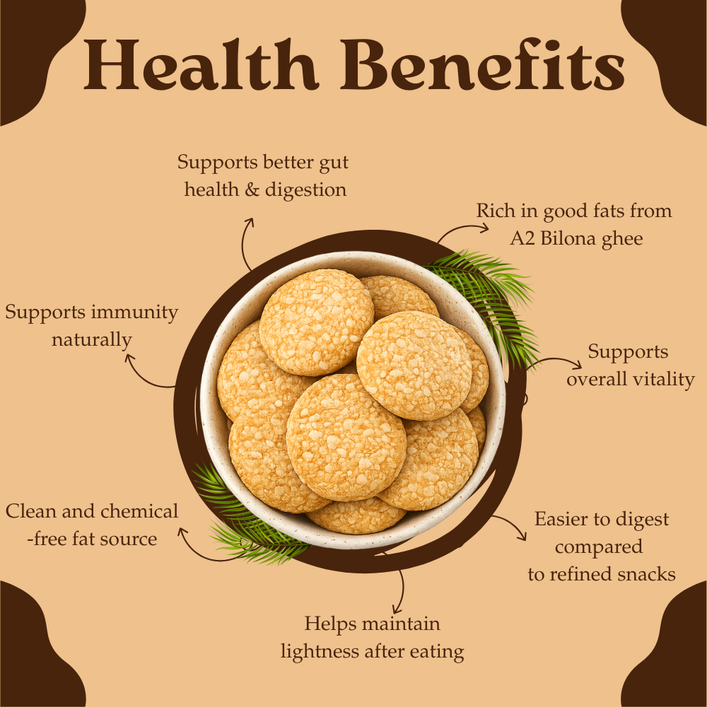 Millet Cookies of Bilona Ghee - Coconut (90g)