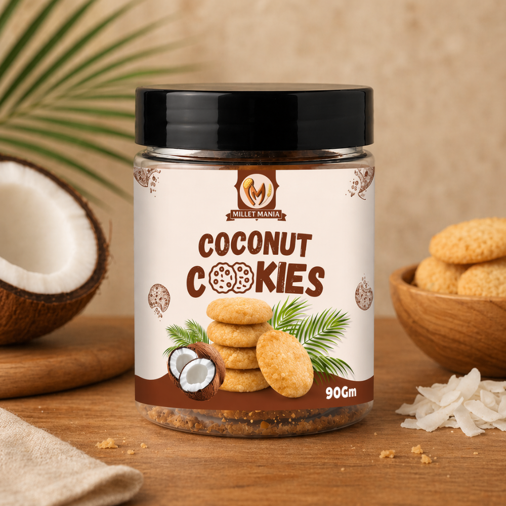 Millet Cookies of Bilona Ghee - Coconut (90g)