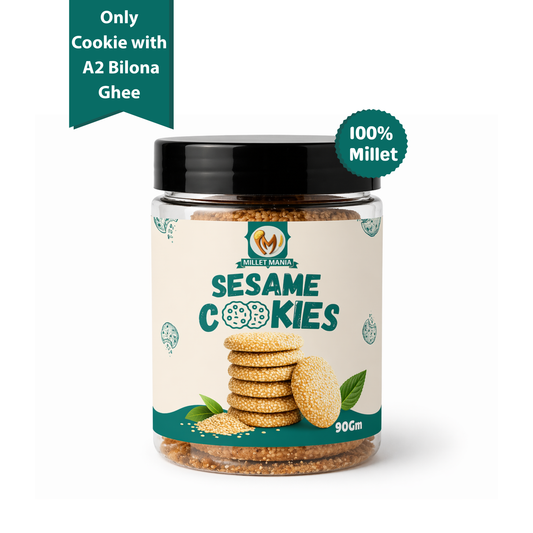 Millet Cookies of Bilona Ghee - Sesame (Til) (90g)
