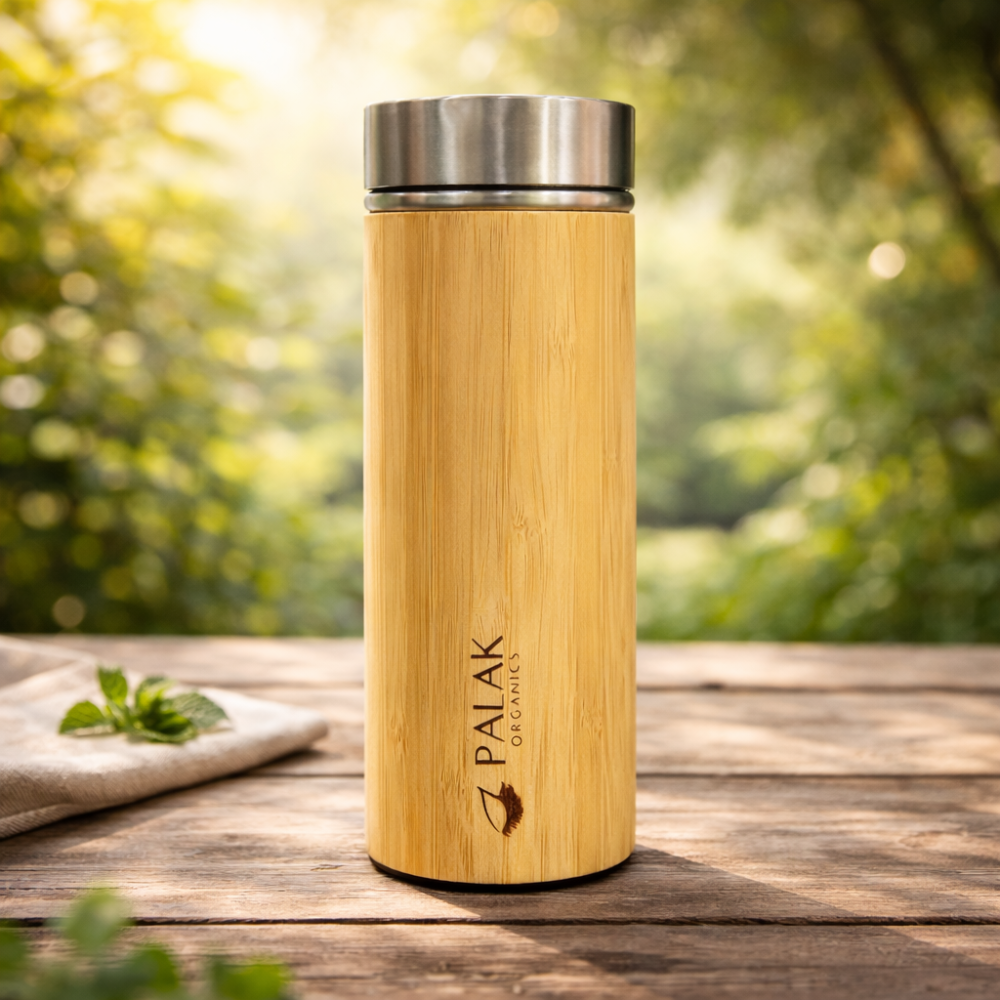 Bamboo Steel Water Bottle