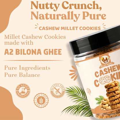 Millet Cookies of Bilona Ghee - Cashew (90g)