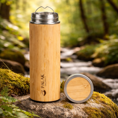 Bamboo Steel Water Bottle