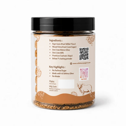 Millet Cookies of Bilona Ghee - Cashew (90g)
