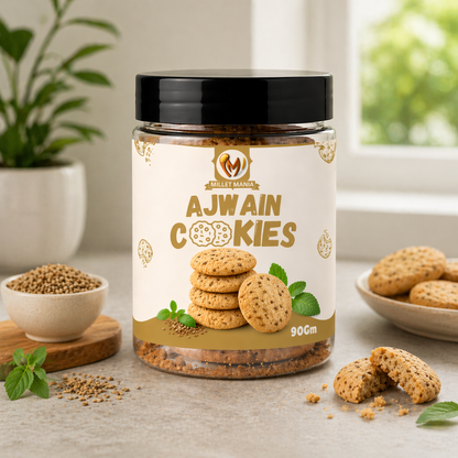Millet Cookies of Bilona Ghee - Ajwain (90g)