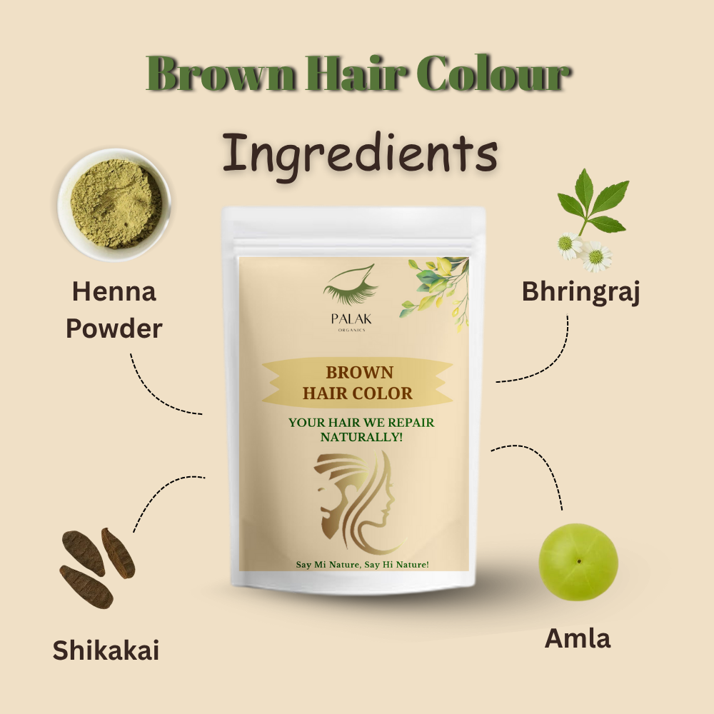 Natural Herbal Hair Color - Brown