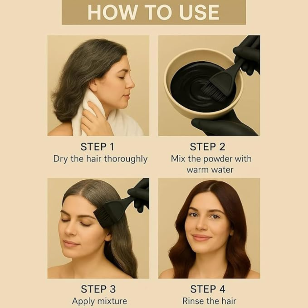 Natural Herbal Hair Color - Brown