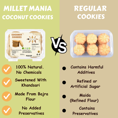 Millet Cookies of Bilona Ghee - Coconut (90g)