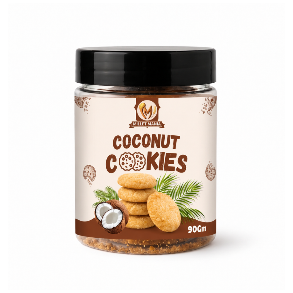 Millet Cookies of Bilona Ghee - Coconut (90g)