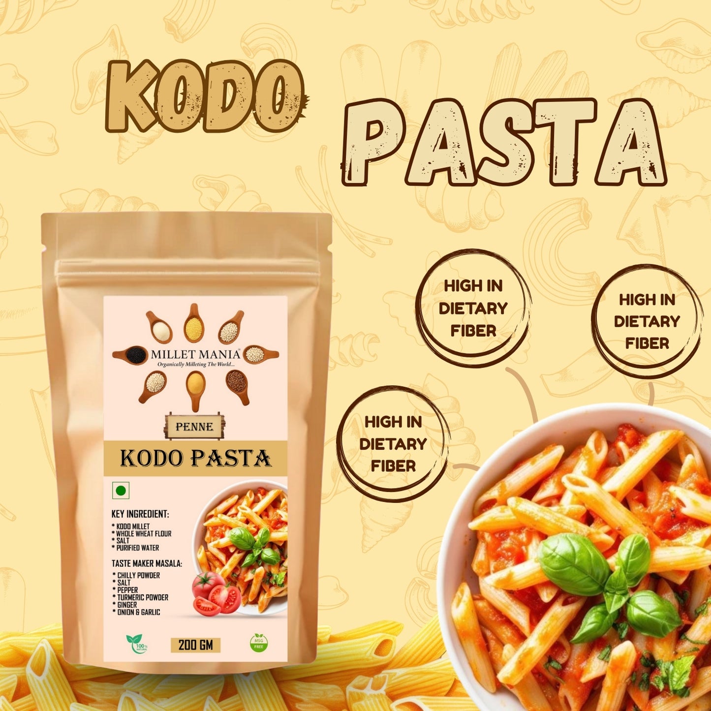 Kodo Penne Pasta (200g)