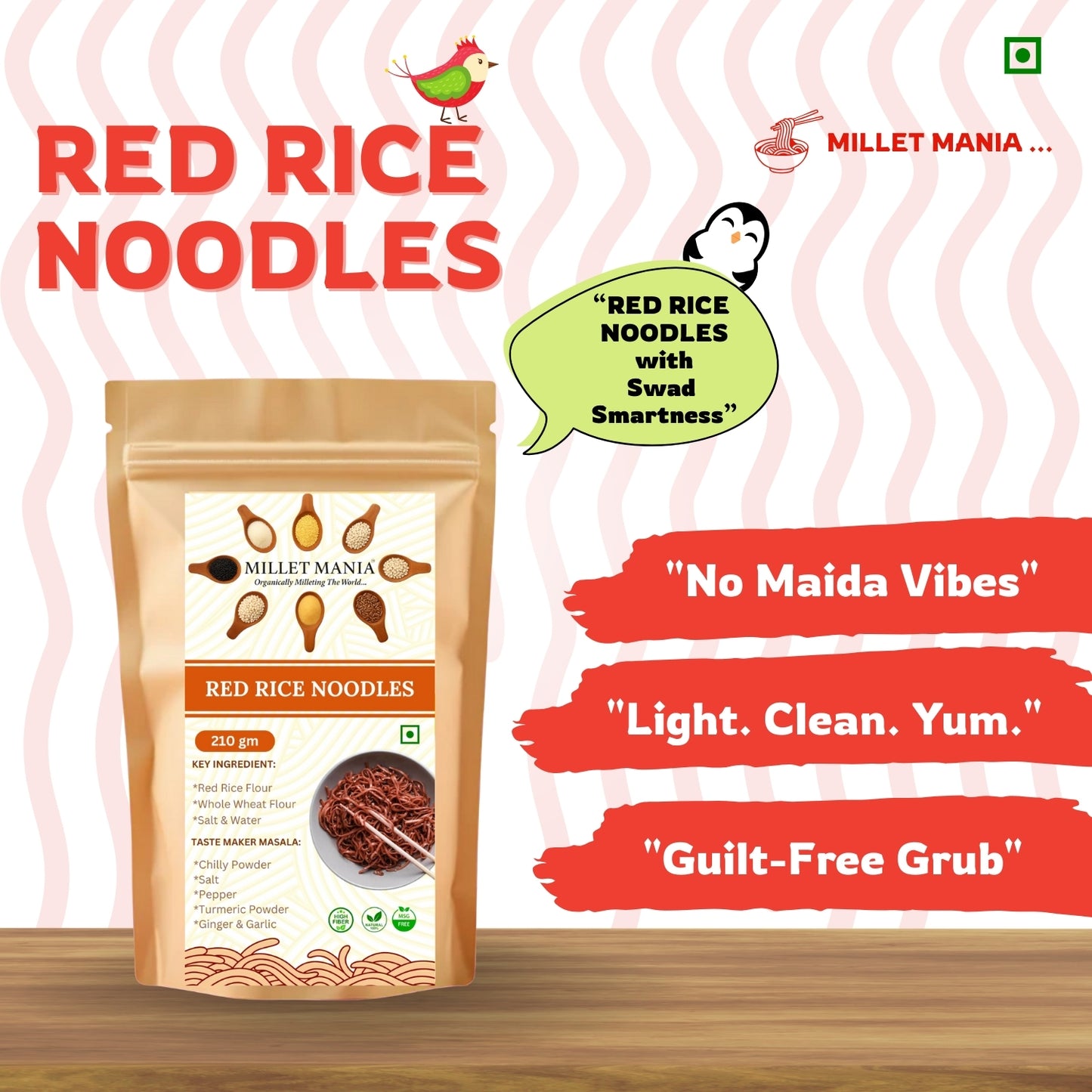 Red Rice Noodles (210g)