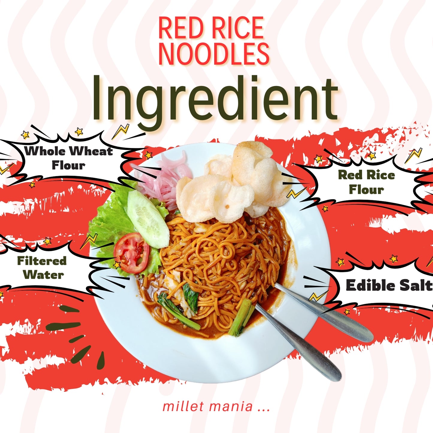 Red Rice Noodles (210g)