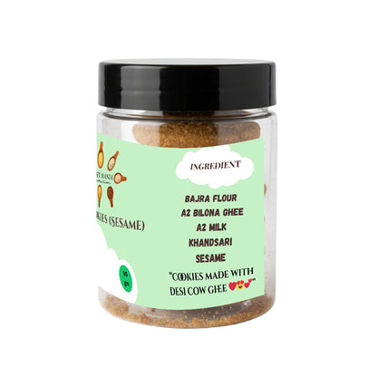 Millet Cookies of Bilona Ghee - Sesame (Til) (90g)