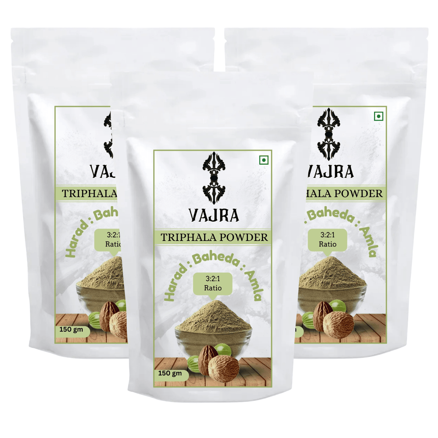 Triphala Powder - 3:2:1 Ratio (150g)