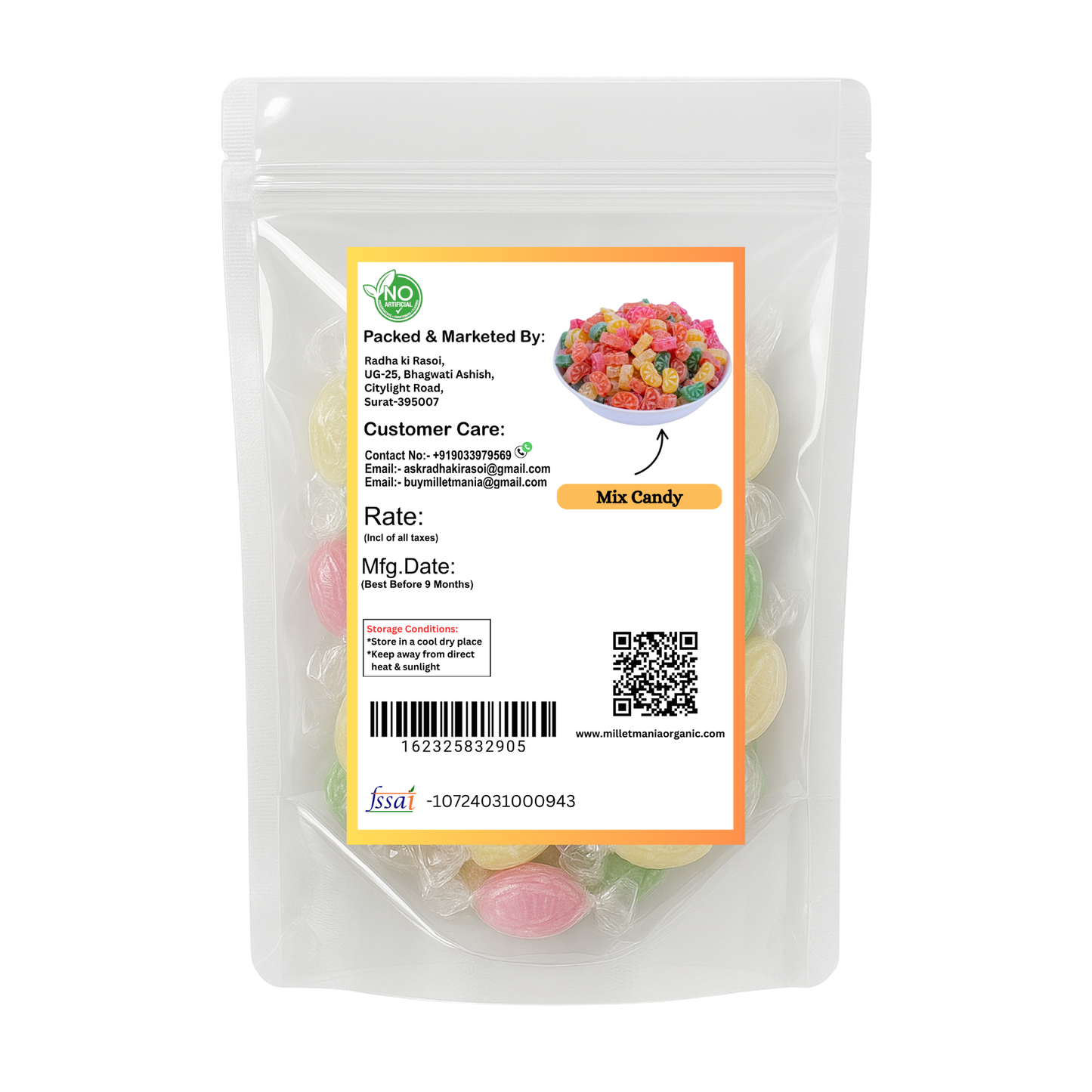 Mix Flavour Candy (15 Piece)