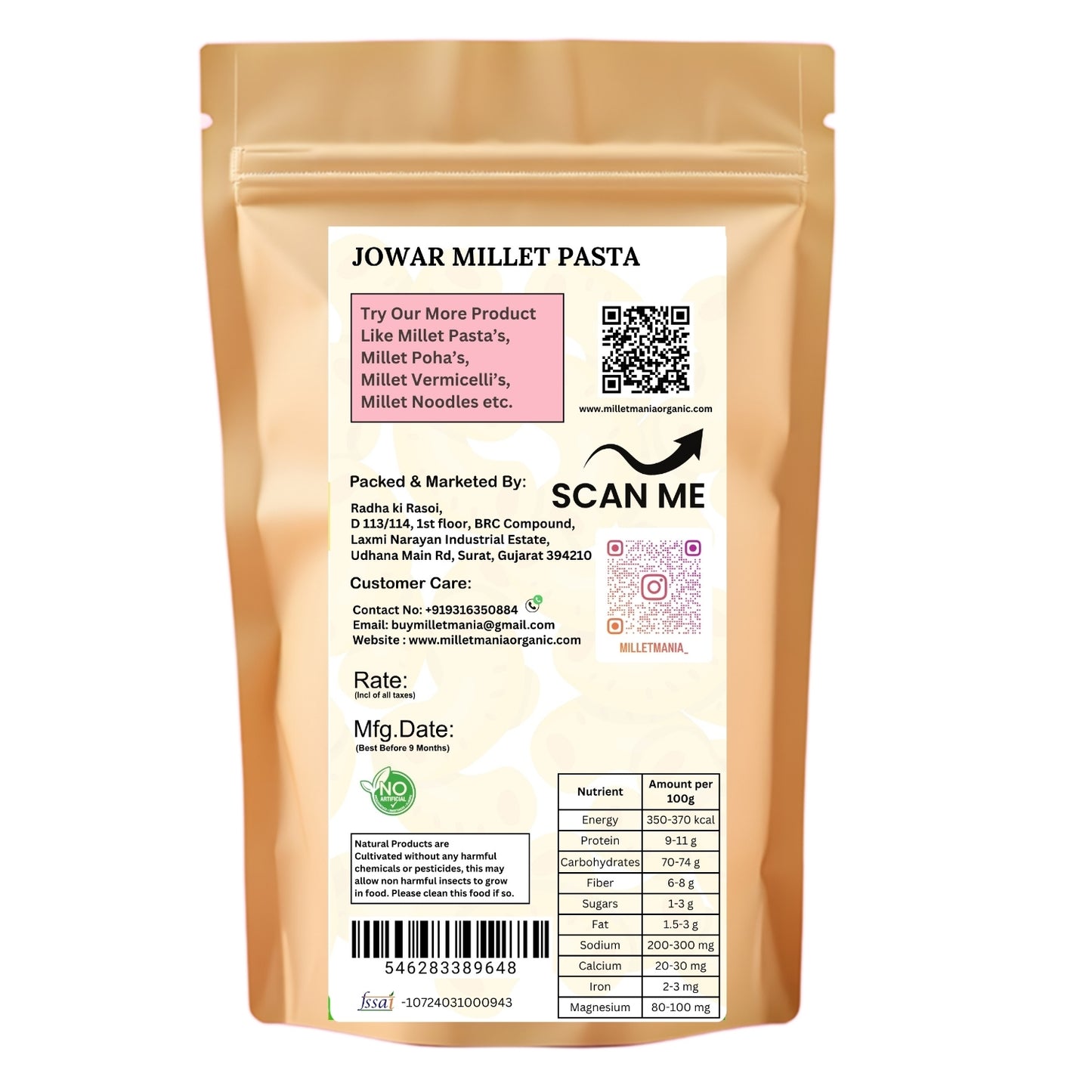 Jowar Millet Pasta (200g)
