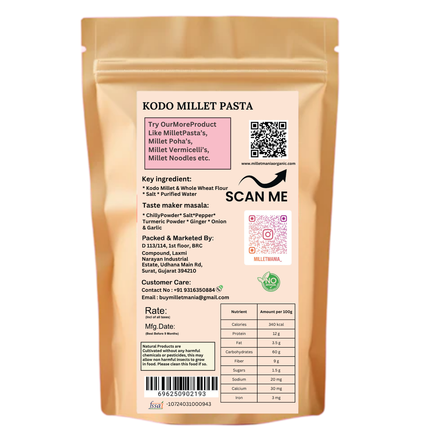 Kodo Penne Pasta (200g)