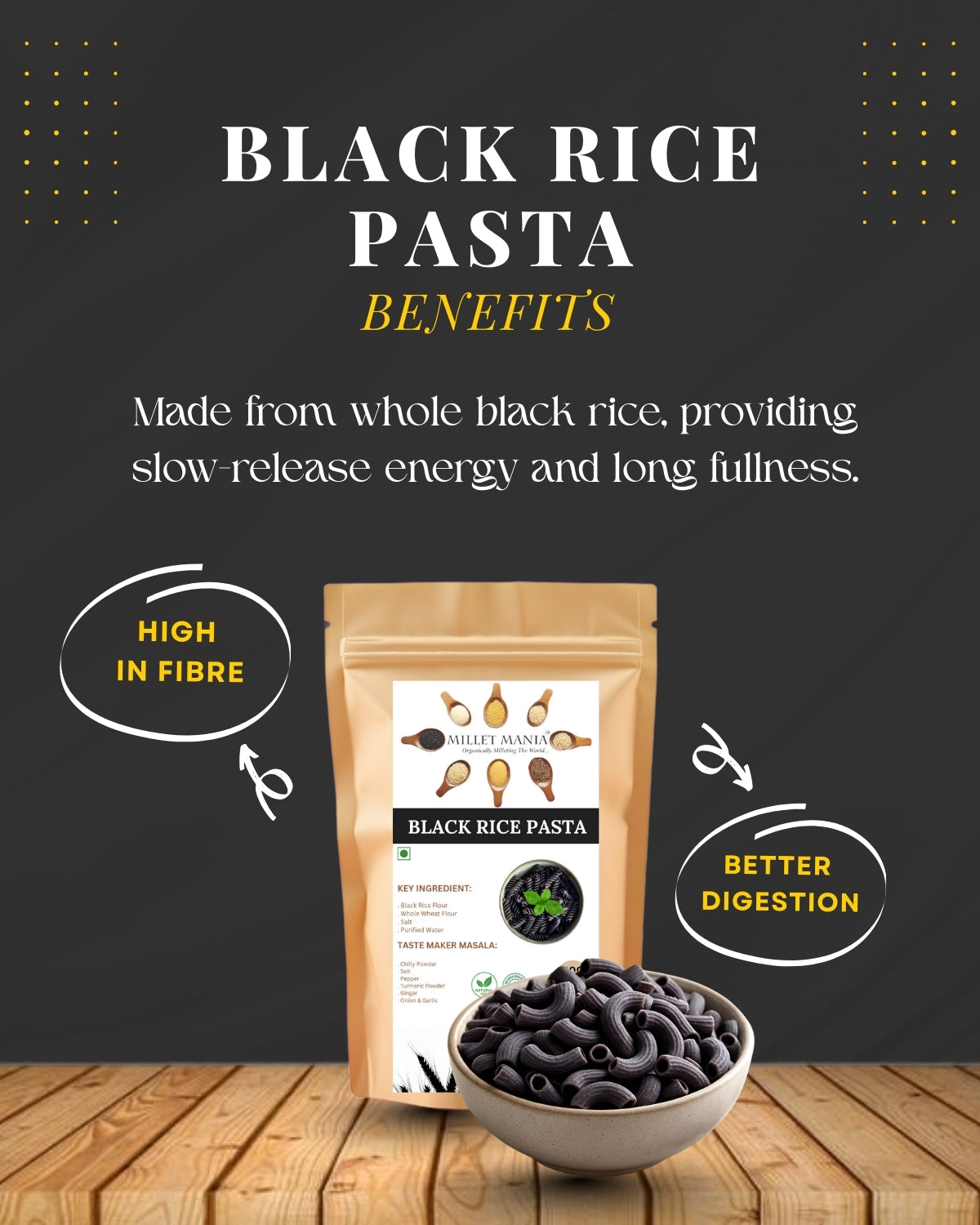 Black Rice Pasta (200g)