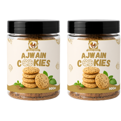 Millet Cookies of Bilona Ghee - Ajwain (90g)